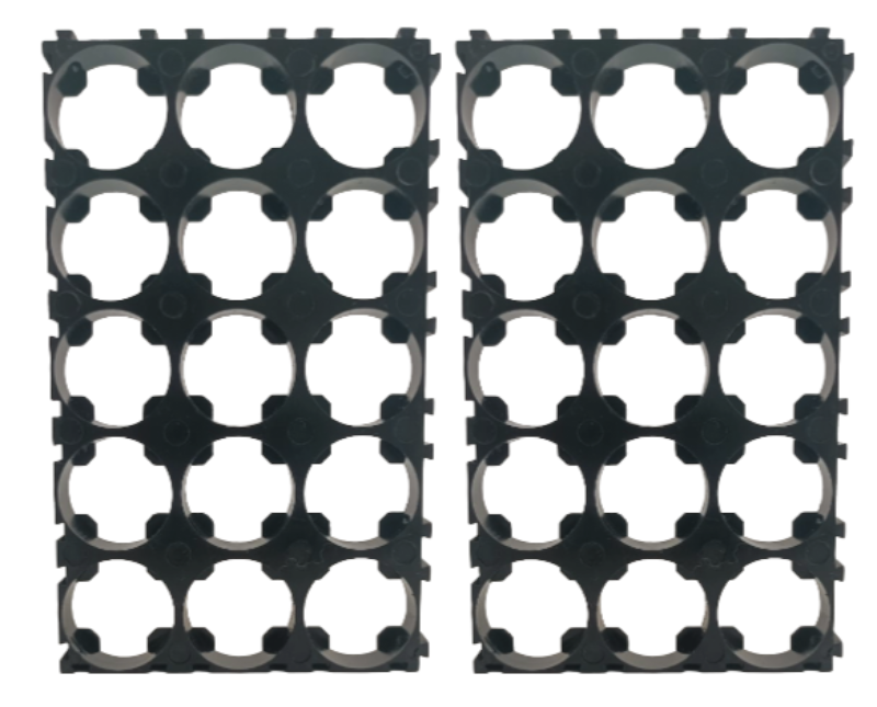 18650 Cell Holder 3x5 (ABS) view 3